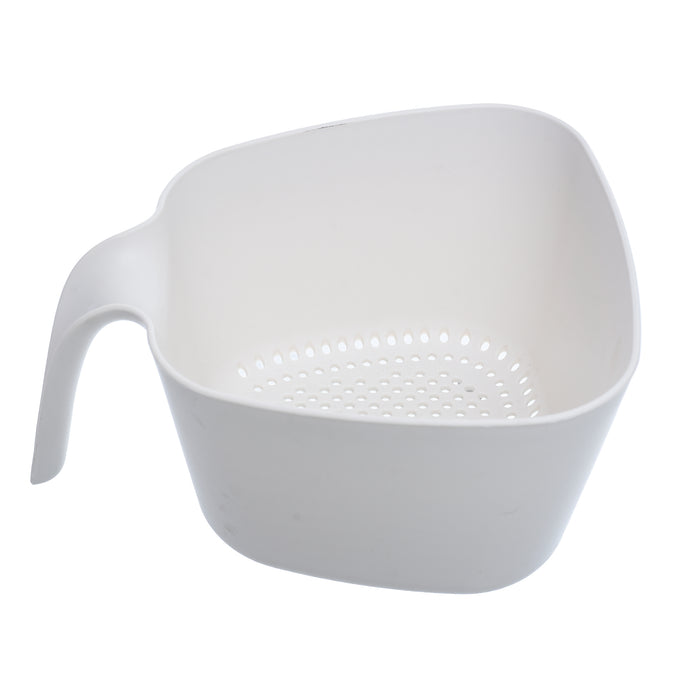 جوندول مصفاة بيد 2.40 سم بلاستيك ابيض - G-76W