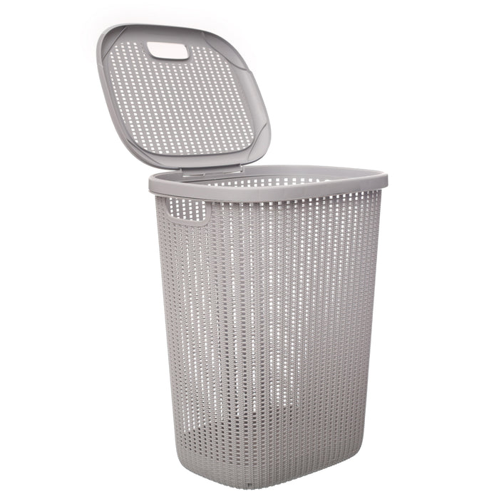 جوندول سبت غسيل بلاستيك مستطيلة 57 لتر رمادى - G-654GY