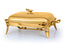 رويال ألفريدو طبق تقديم مستطيل كبير (غطاء + طاجن زجاجي)  ستناليس ستيل ذهبى - 913G