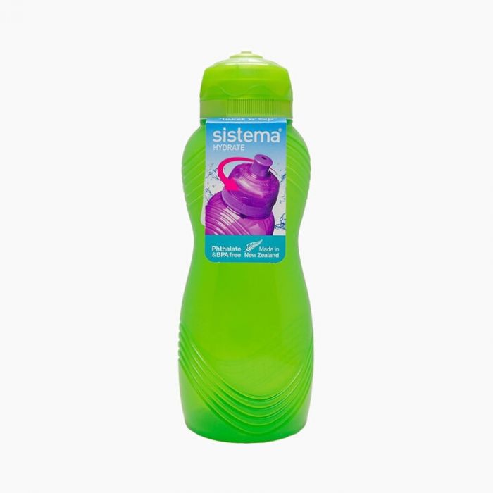 سيستيما زجاجة مياه بلاستيك 600 مل اخضر - 2006004G