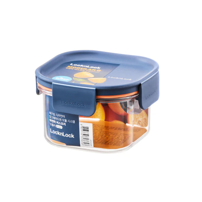 لوك اند لوك علبة مربع (260 مل) بلاستيك ازرق - LBF450RN