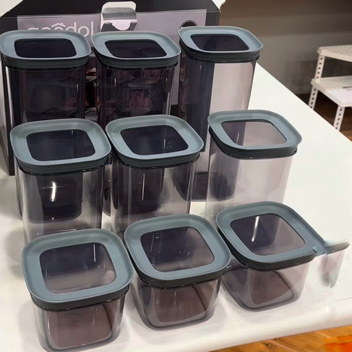 جوندول طقم علب مربع (9 قطع) بلاستيك رمادى - G-890-9