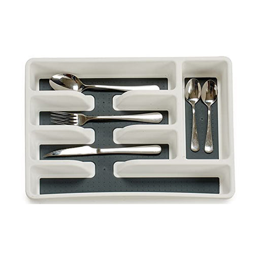 جوندول منظم أدراج للملاعق و السكاكين بلاستيك ابيض - G-40