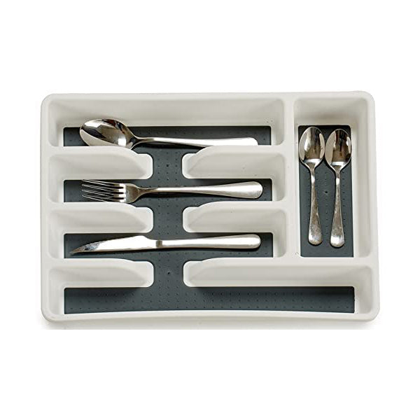 جوندول منظم أدراج للملاعق و السكاكين بلاستيك ابيض - G-40