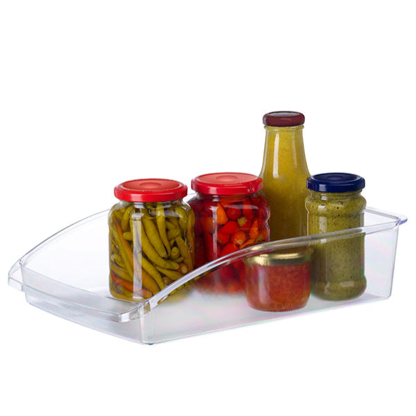 جوندول منظم ثلاجه ( 22.5*33*8 ) سم بلاستيك شفاف - G-526