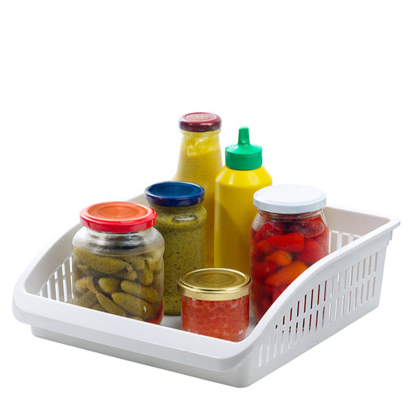 جوندول منظم مطبخ ( 26*29*8.7 ) سم بلاستيك ابيض - G-627