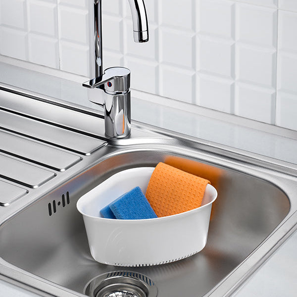 جوندول مصفاة حوض مثلثة 1.90 لتر بلاستيك ابيض - G-506