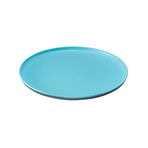 جوندول طبق مستدير مسطح بلاستيك 25 سم رمادي/ازرق - G-604