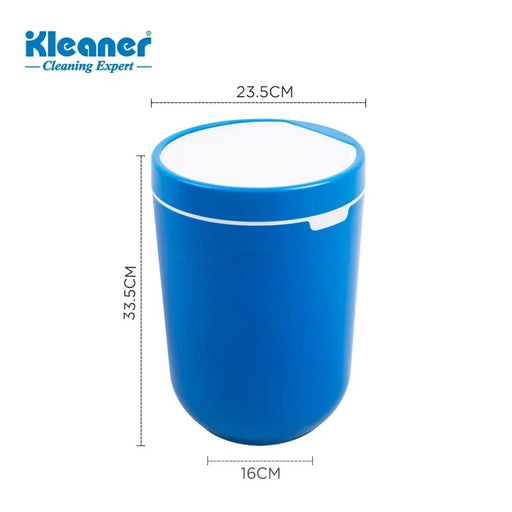 كلينر سلة مهملات بلاستيك دائرية ازرق  - KT2102B
