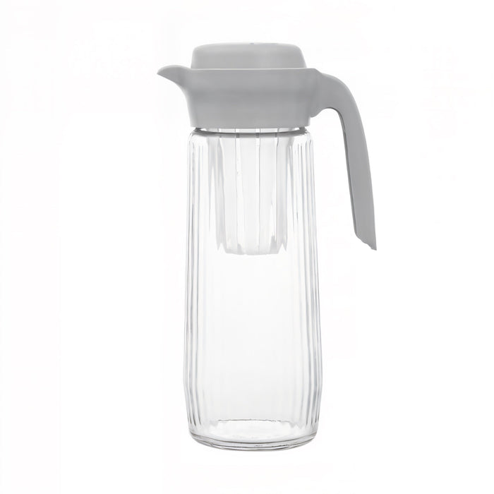 رينجا شفشق بيد وغطاء بالفلتر ( 1.5 لتر ) زجاج رمادى - 111025GR