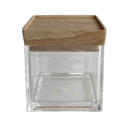 برطمان 300 مل اكليريك بغطاء خشب - DV4126