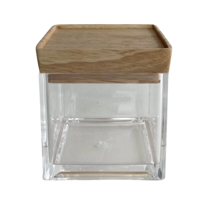 برطمان 300 مل اكليريك بغطاء خشب - DV4126