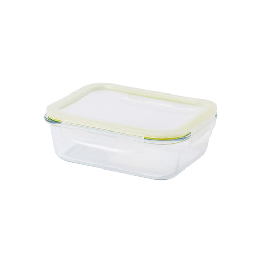 لوك اند لوك علبة طعام مستطيلة زجاجية  630 مل شفاف- LLG1013