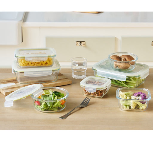 لوك اند لوك علبة طعام مستطيلة زجاجية  400 مل - LLG1012