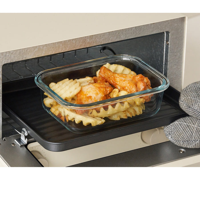 لوك اند لوك علبة طعام مستطيلة زجاجية  400 مل - LLG1012