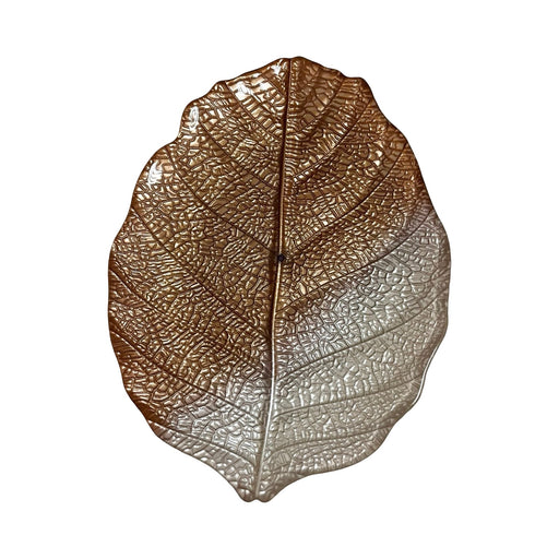 رويال ألفريدو طبق شجر مركب  34 سم زجاج بيج * كهرمان - 16324 BE-AM