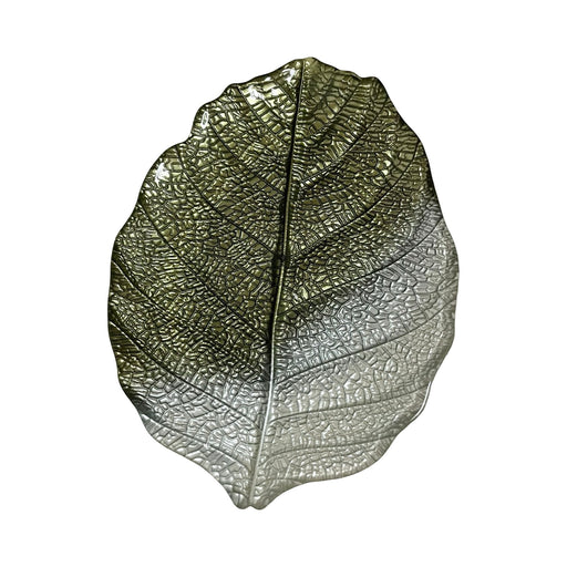 رويال ألفريدو طبق شجر مركب  36 سم زجاج بيج * اخضر - 16324-BE-GR