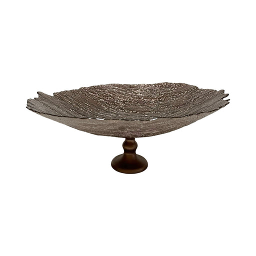رويال ألفريدو طبق فاكهة سريالي كبير 40 سم زجاج بنى - 17820A-54237BR