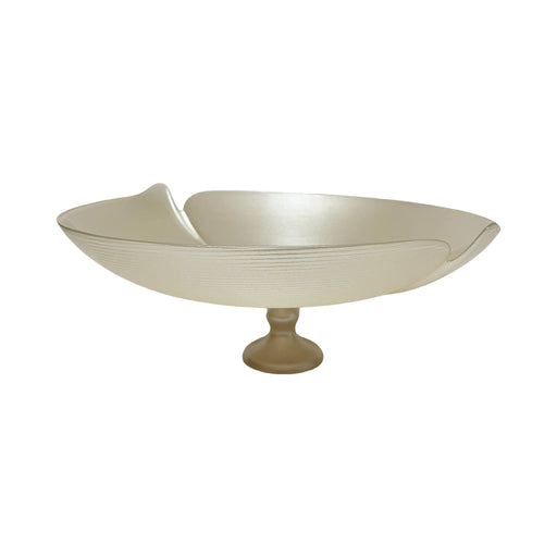 رويال ألفريدو طبق فاكهة فصوص كبير دائري 40 سم زجاج ابيض - 15358A-54237W