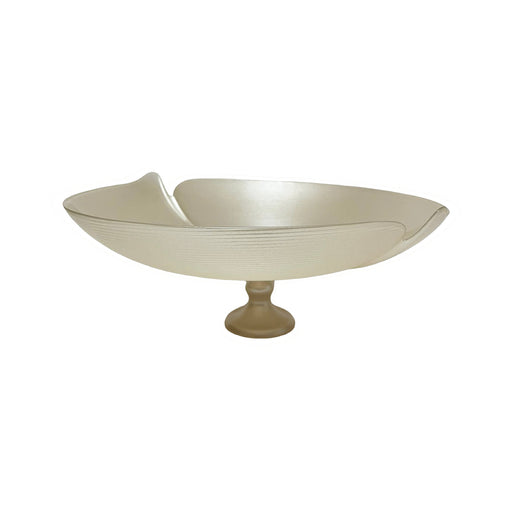 رويال ألفريدو طبق فاكهة فصوص وسط دائري 30 سم زجاج ابيض - 15357A-54237W