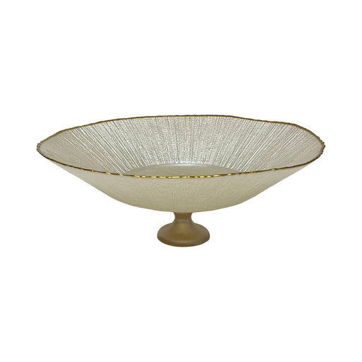 رويال ألفريدو طبق فاكهة دائري 30 سم زجاج ابيض - 14461A-54237W