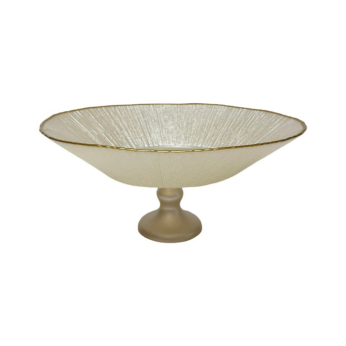 رويال ألفريدو طبق فاكهة دائري 30 سم زجاج ابيض - 14460A-54237W