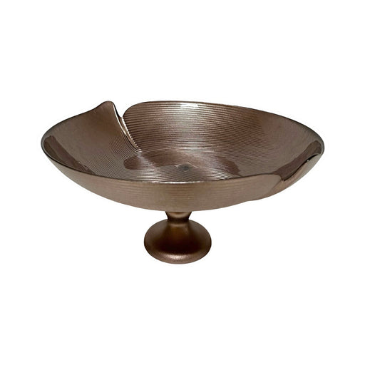 رويال ألفريدو طبق فاكهة فصوص وسط 30 سم زجاج بنى - 15357A-54237BR