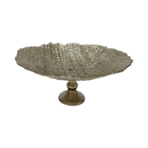 رويال ألفريدو طبق فاكهة سريالي كبير 40 سم زجاج شامبين - 17820A-54237CH