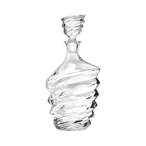 جيهلافا بوهيميا زجاجة كريستال بغطاء 800 مل شفاف - 025022