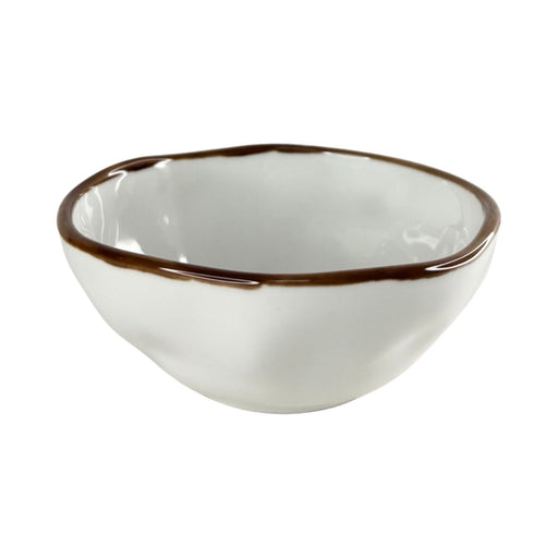 رويال ألفريدو بولة بورسلين 15 سم أبيض بخط بني - ORSH11