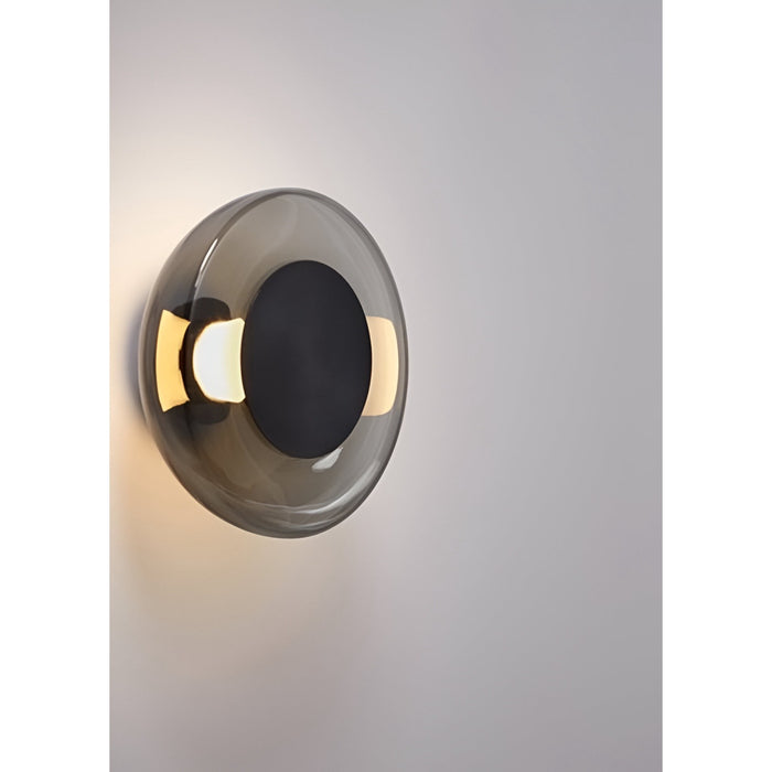 ابليك ليد (25 سم ) زجاج فامية استانلس نحاسى - 6513B-SM