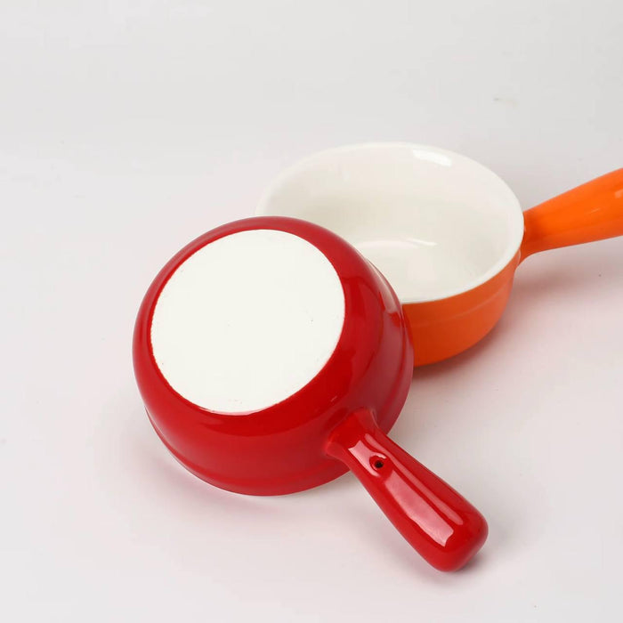 طقم 4 قطع تسالي بورسلين بقاعدة خشب متعدد الالوان - DV9035