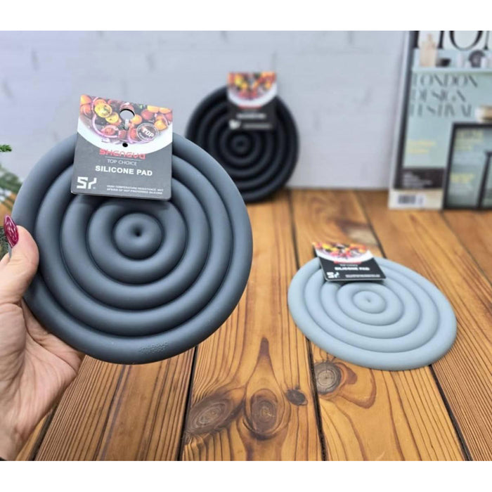 كوستر سيليكون دائرى رمادى غامق - DV4094-0026G