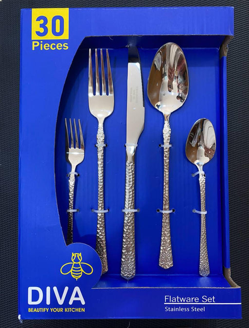 طقم معالق كبيرة 30 قطعة استانلس فضى - DV4190