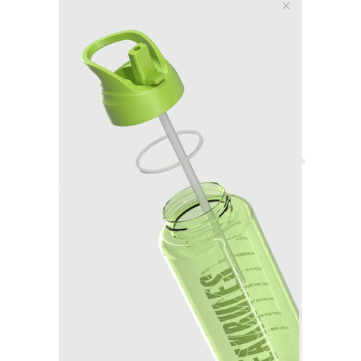 رينجا زجاجة مياة بشفاطة 1 لتر بلاستيك اخضر - 912139 G