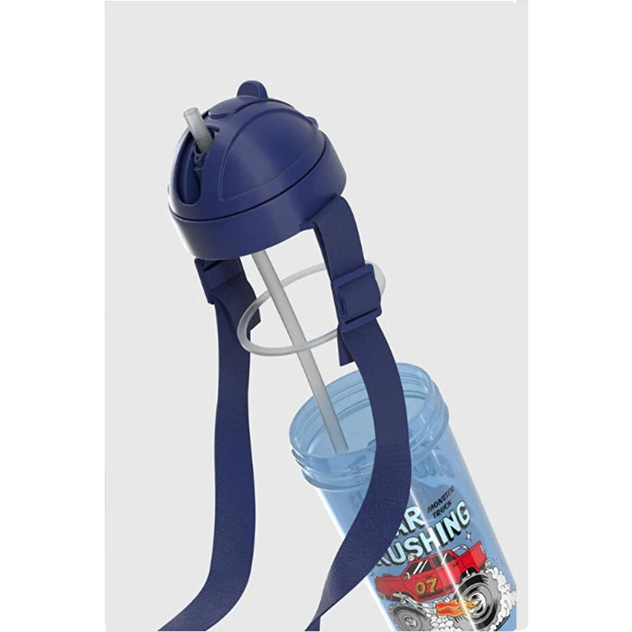 رينجا زجاجة مياة بشفاطة 415 مل بلاستيك سيارة ازرق - 912146B