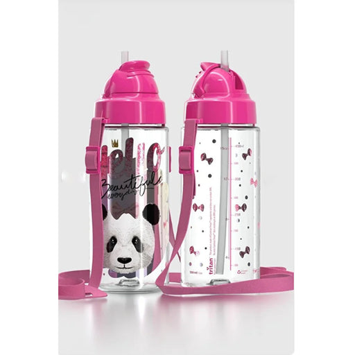 رينجا زجاجة مياة بشفاطة 500 مل بلاستيك بانده روز - 912004-024P