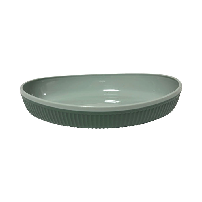 جوندول طبق طعام بيضاوى ( 18.5 * 13.8 * 3 سم ) بلاستيك اخضر - G-806G