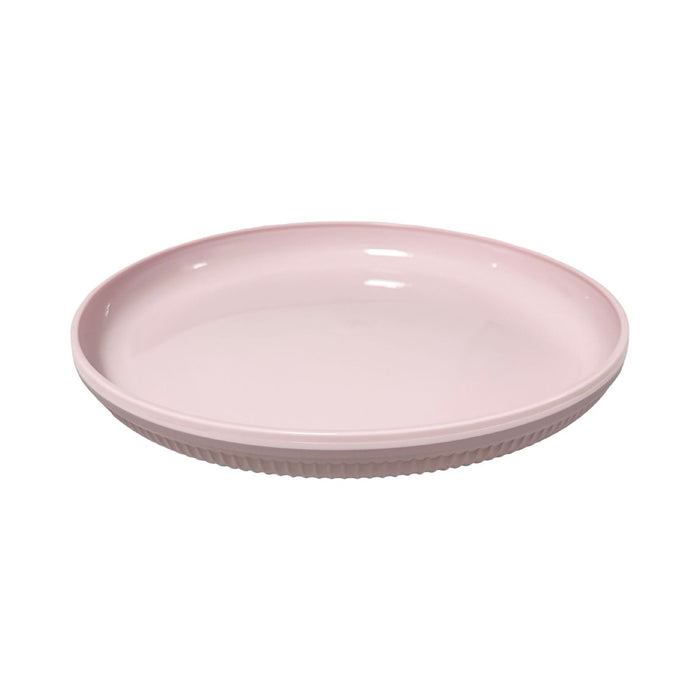 جوندول طبق مستدير مسطح 21.5 سم بلاستيك روز - G-804P