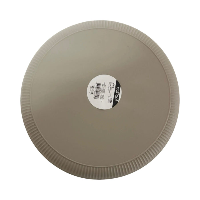 جوندول طبق مستدير مسطح 21.5 سم بلاستيك بيج - G-804BE