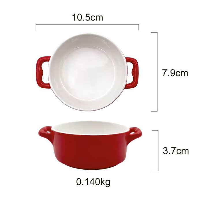 طقم 4 قطع تسالي بورسلين بقاعدة خشب متعدد الالوان - DV9033