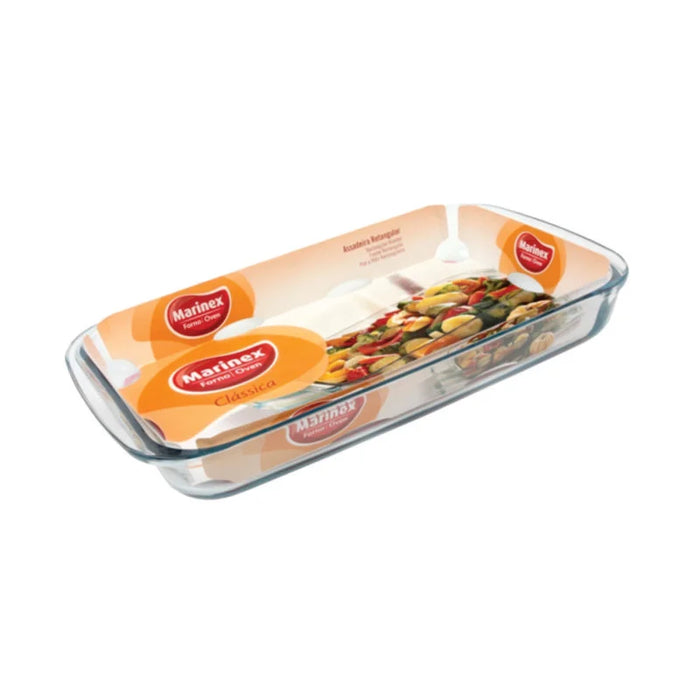 مارينكس طاجن مستطيل بيد 2.9 لتر زجاج شفاف - GD16536