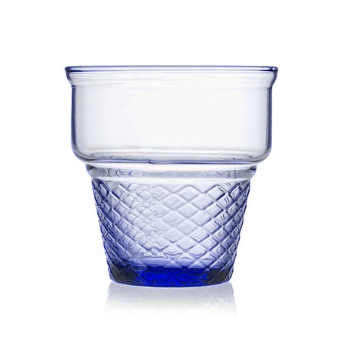 باشا باشا أيس كريم كوب 245 مل زجاج ازرق - BR410006B