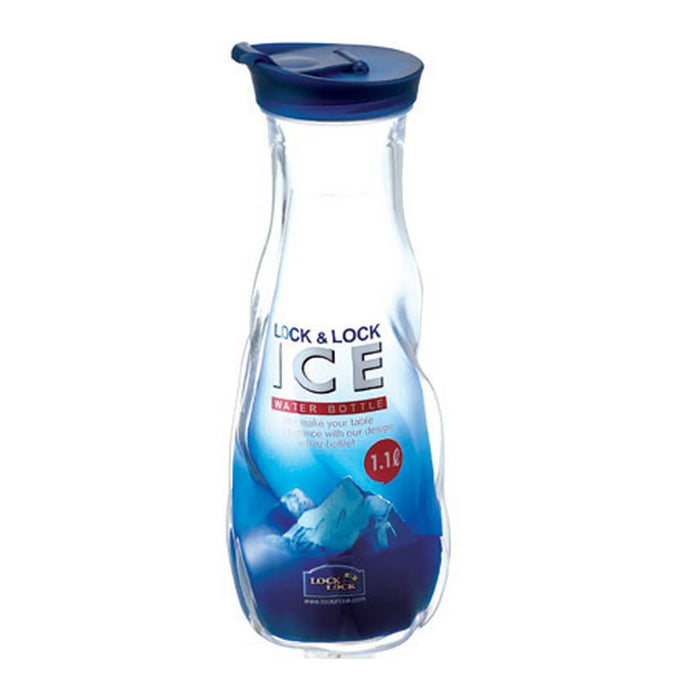لوك آند لوك زجاجة مياه مثلجة 1.1 لتر بلاستيك ازرق  - HAP782