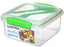 سيستيما لانش بوكس بلاستيك 1.2 لتر بمعلقة وشوكة اخضر - 216526G
