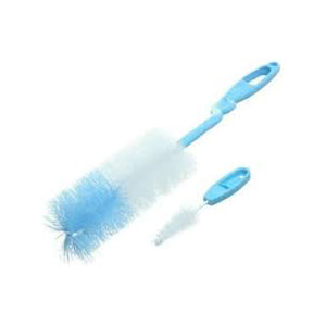 لافروتا طقم فرشاة تنظيف بيبرونة وفرشاة تنظيف الحلمة ازرق - 226531B