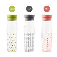 لوك آند لوك زجاجة مياه بمقبض  550 مل بلاستيك رمادى - ABF692GRY