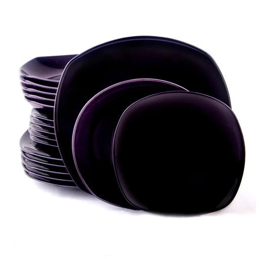 كوتاهيا طقم عشاء 12 قطعة سيراميك بنفسجى - SQSETPU