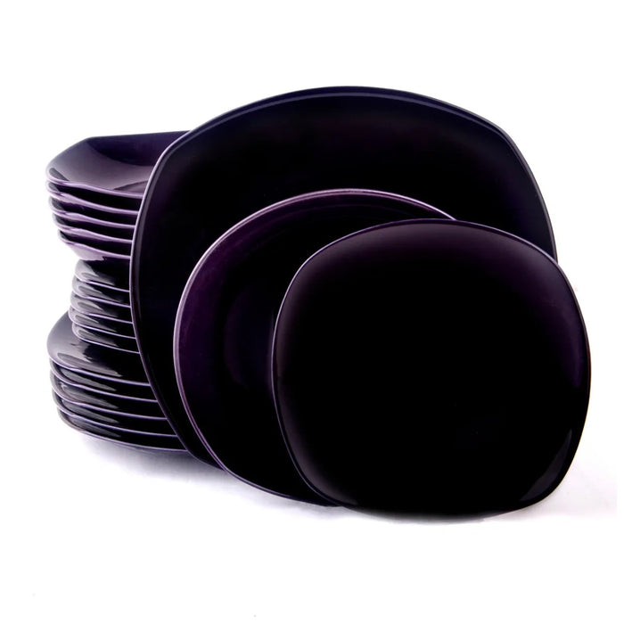 كوتاهيا طقم عشاء 12 قطعة سيراميك بنفسجى - SQSETPU
