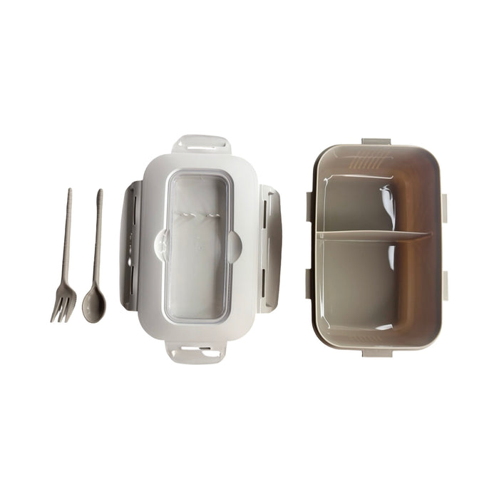 جوندول لانش بوكس (22.5*15.5*7.5 سم) شوكة+ملعقة بلاستيك بيج - G-768BG